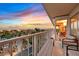 The covered balcony has lounge seating and scenic views of the area at 3111 Bel Air Dr # 7D, Las Vegas, NV 89109