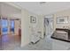 The bathroom features a double vanity sink, patterned tile, and a walk-in closet at 3111 Bel Air Dr # 7D, Las Vegas, NV 89109