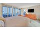Comfortable bedroom has shuttered windows, and a view of the city at 3111 Bel Air Dr # 7D, Las Vegas, NV 89109