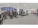 Modern gym with treadmills, elliptical machines, and free weights at 3111 Bel Air Dr # 7D, Las Vegas, NV 89109