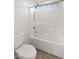 Bright bathroom with a tiled shower-tub combo and modern fixtures at 902 Earth Luster Rd, Las Vegas, NV 89178