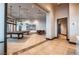 Long hallway lined with wooden lockers offering secure storage solutions at 10057 Regency Canyon Way, Las Vegas, NV 89148