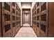 Rows of wood lockers provide ample and secure storage space in the community at 10057 Regency Canyon Way, Las Vegas, NV 89148