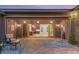 A covered patio seamlessly connects indoor and outdoor living spaces with its open design and inviting ambiance at 10179 Emerald Sunset Ct, Las Vegas, NV 89148