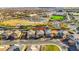 An aerial view of homes, landscaping and neighborhood amenities at 10313 Aragon Crown Rd, Las Vegas, NV 89135