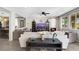Elegant living room showcasing open design, stylish décor, and comfortable seating for modern living and relaxation at 10313 Aragon Crown Rd, Las Vegas, NV 89135