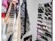 Functional closet space with an organized rack for shoe storage and hanging clothes at 193 Calabria Peak Ct, Henderson, NV 89012
