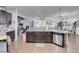 Spacious kitchen featuring a breakfast bar with stainless steel appliances at 193 Calabria Peak Ct, Henderson, NV 89012