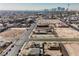 High aerial view of residential street corner nearby vacant lots in urban location at 203 N 13Th St, Las Vegas, NV 89101