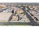 Broad aerial view showcasing residential area nearby vacant lots in city at 203 N 13Th St, Las Vegas, NV 89101