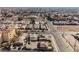 High aerial view of residential street corner nearby vacant lots in urban location at 203 N 13Th St, Las Vegas, NV 89101