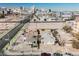 Aerial view showing the property's location and surroundings within the city at 203 N 13Th St, Las Vegas, NV 89101