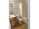 Bathroom with a shower-tub combo, toilet, and vanity at 2736 Stargate St, Las Vegas, NV 89108