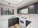 Modern kitchen featuring sleek countertops, stainless steel appliances, and a stylish design at 2851 S Valley View Blvd # 1150, Las Vegas, NV 89102