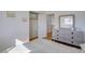 Bedroom features light-colored walls, wood-like floors, a closet, and dresser at 3431 Iberia St, Las Vegas, NV 89146