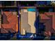 Bird's eye view of the home with backyard, surrounding neighborhood and swimming pool at 351 Dandelion Brook Ct Ct, Las Vegas, NV 89148
