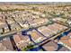 Aerial view of the home showing a patio and possible pool at 351 Dandelion Brook Ct Ct, Las Vegas, NV 89148