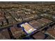 Aerial view of the home highlighting the backyard patio space at 351 Dandelion Brook Ct Ct, Las Vegas, NV 89148