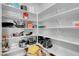 Walk-in pantry with ample shelving space for food and kitchen storage at 351 Dandelion Brook Ct Ct, Las Vegas, NV 89148