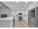 Sleek kitchen featuring stainless steel appliances and ample white cabinetry at 353 E Bonneville Ave # 752, Las Vegas, NV 89101