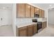 Modern kitchen with sleek appliances, stylish backsplash, and plenty of counter space for cooking at 4485 E Brusca Way, Pahrump, NV 89061