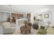 Cozy living space with an open concept view of the kitchen, warm colors, and ample seating at 4485 E Brusca Way, Pahrump, NV 89061
