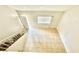 Top-down view of the living room shows the staircase and a large window at 5195 Gray Ln, Las Vegas, NV 89119