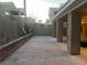 Spacious backyard with brick pavers and a retaining wall at , Las Vegas, NV 89148