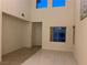 Bright living room features soaring ceilings and clerestory windows at , Las Vegas, NV 89148