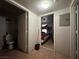 Hallway view leading to the bedroom and bathroom with tile flooring at 2101 Sun Ave, North Las Vegas, NV 89030