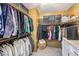 Well-organized walk-in closet with ample hanging space and storage shelves at 2579 La Fortuna Ave, Las Vegas, NV 89121