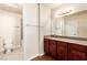 Bathroom with a toilet, bathtub and a vanity with drawers at 2606 S Durango Dr # 232, Las Vegas, NV 89117