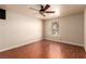 Comfortable primary bedroom boasting a ceiling fan, spacious layout and plenty of light at 2606 S Durango Dr # 232, Las Vegas, NV 89117