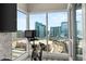 An exercise bike has a great view of the city at 4525 Dean Martin Dr # 2800, Las Vegas, NV 89103