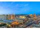 Dynamic nighttime view captures the bright lights and iconic landmarks of the Las Vegas Strip at 4525 Dean Martin Dr # 2800, Las Vegas, NV 89103