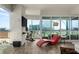 Exercise area with a large window and views of the city at 4525 Dean Martin Dr # 2800, Las Vegas, NV 89103
