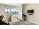 Comfortable main bedroom featuring a large window with expansive city views at 4525 Dean Martin Dr # 2800, Las Vegas, NV 89103