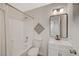 This bathroom features a shower-tub combo and a stylish vanity at 612 Bullwhip Ct, Henderson, NV 89011
