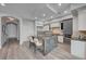 Stylish kitchen boasting stainless steel appliances and a marble island with seating at 9101 Alta Dr # 11, Las Vegas, NV 89145