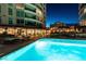 Relaxing pool area offers outdoor seating, lounge chairs and beautiful building views at 9101 Alta Dr # 11, Las Vegas, NV 89145