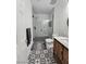 Bathroom featuring a shower and tile floors at 10215 Radcliffe Peak Ave, Las Vegas, NV 89166