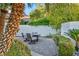 Tranquil patio featuring comfortable seating, mature landscaping, and serene ambiance perfect for outdoor gatherings at 174 Buena Ct, Henderson, NV 89074