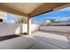 Covered patio with concrete flooring and stucco walls, great for outdoor relaxation at 2517 New Salem Ave, Henderson, NV 89052