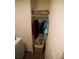 Efficient closet space with clothing rack and shelf storage at 2946 Plum Torte St, Las Vegas, NV 89122