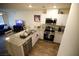 Contemporary kitchen with stainless appliances and granite counters at 2946 Plum Torte St, Las Vegas, NV 89122