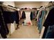 Large walk-in closet providing lots of space for clothing, shoe boxes, and accessories at 2946 Plum Torte St, Las Vegas, NV 89122