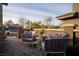 Comfortable front patio with stylish seating area at 343 Cadence Vista Dr, Henderson, NV 89011
