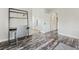 Bedroom with stylish desk, and a large window, combining comfort and functionality at 4650 Wonderful St, Las Vegas, NV 89147