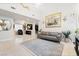Open-concept foyer with high ceilings, tile flooring, and elegant decor at 4650 Wonderful St, Las Vegas, NV 89147
