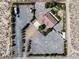Aerial view of the property showing large lot, privacy fence, and spacious parking at 5090 N David St, Pahrump, NV 89060